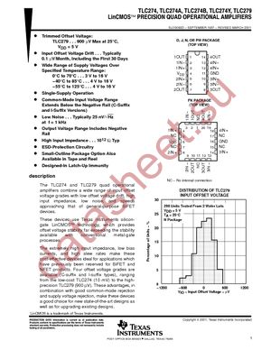 TLC279IDR datasheet  